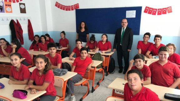 İlçe Milli Eğitim Müdürümüz Emin GEÇİN Vedat Türkmen  Ortaokulunu Ziyaret Etti