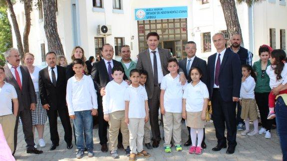 Ortakent Dr Hüseyin Mümtaz Ataman İlkokulunun Okuma Bahçesi ve Sergi Açılışı Yapıldı
