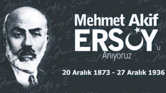 İlçe Milli Eğitim Müdürümüz Emin GEÇİN´in Mehmet Akif ERSOY´un Ölüm Yıl Dönümü Mesajı